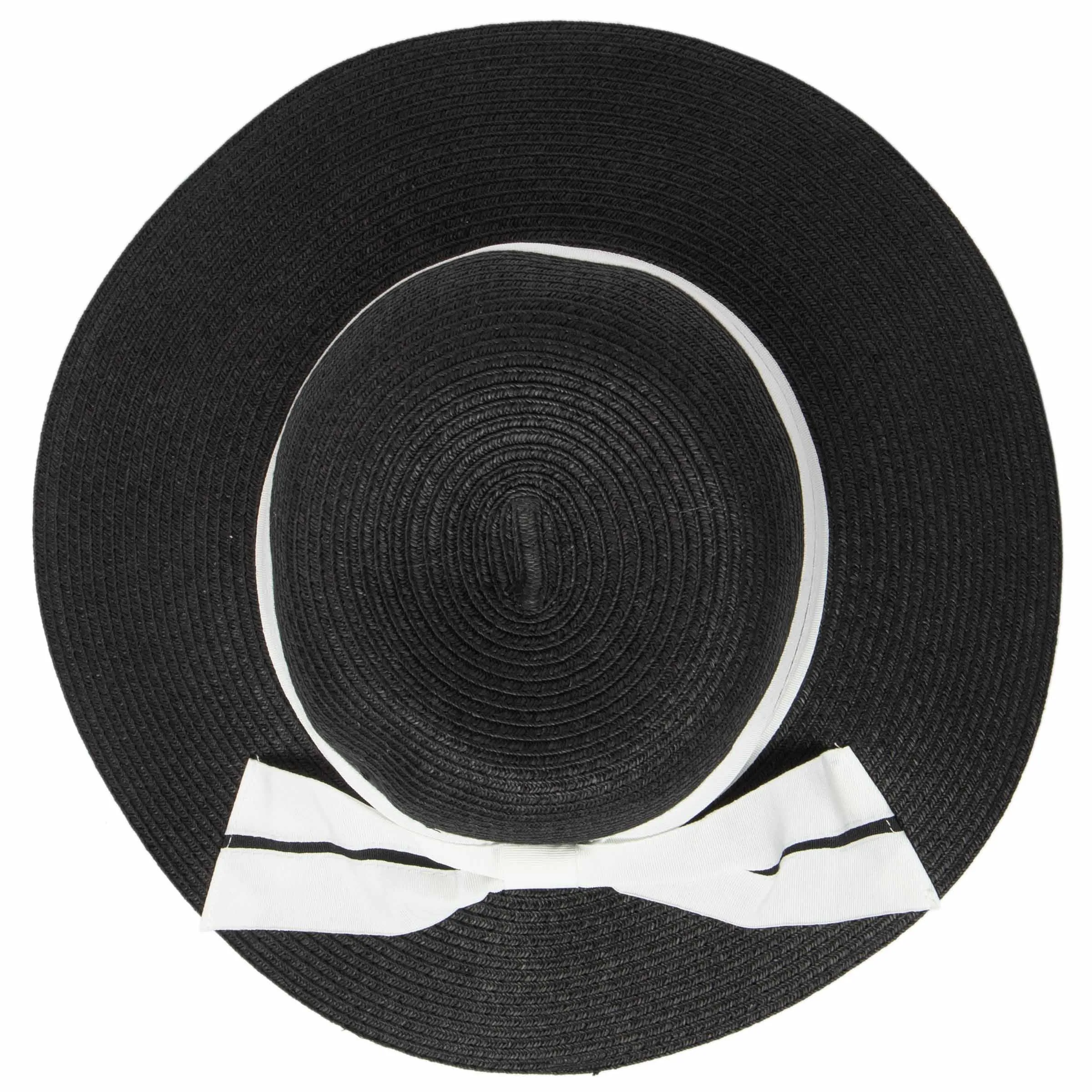 Women's Sun Hat W/ Oversized Stripe Bow