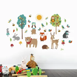 Woodland Friends Wall Stickers